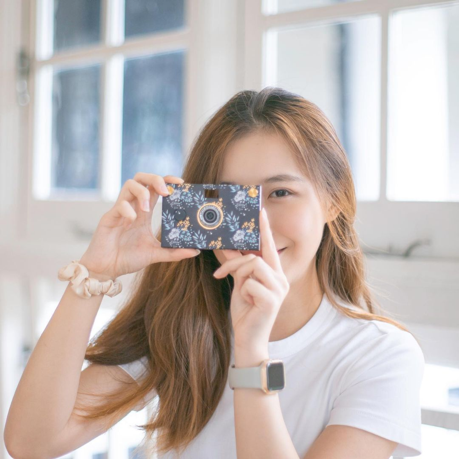 Set appareil photo (coque incluse) - Fleurs d'été - Calme