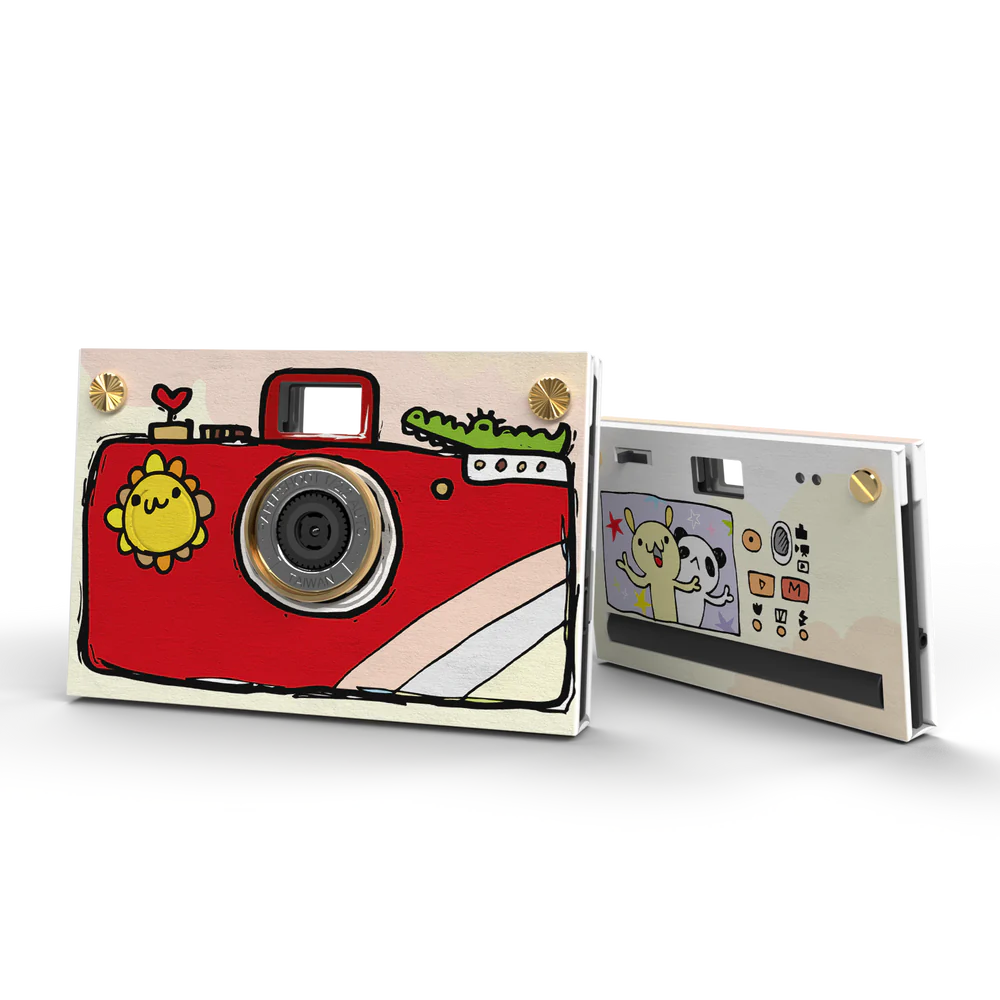 Set appareil photo (coque incluse) - Dessins - ROUGE