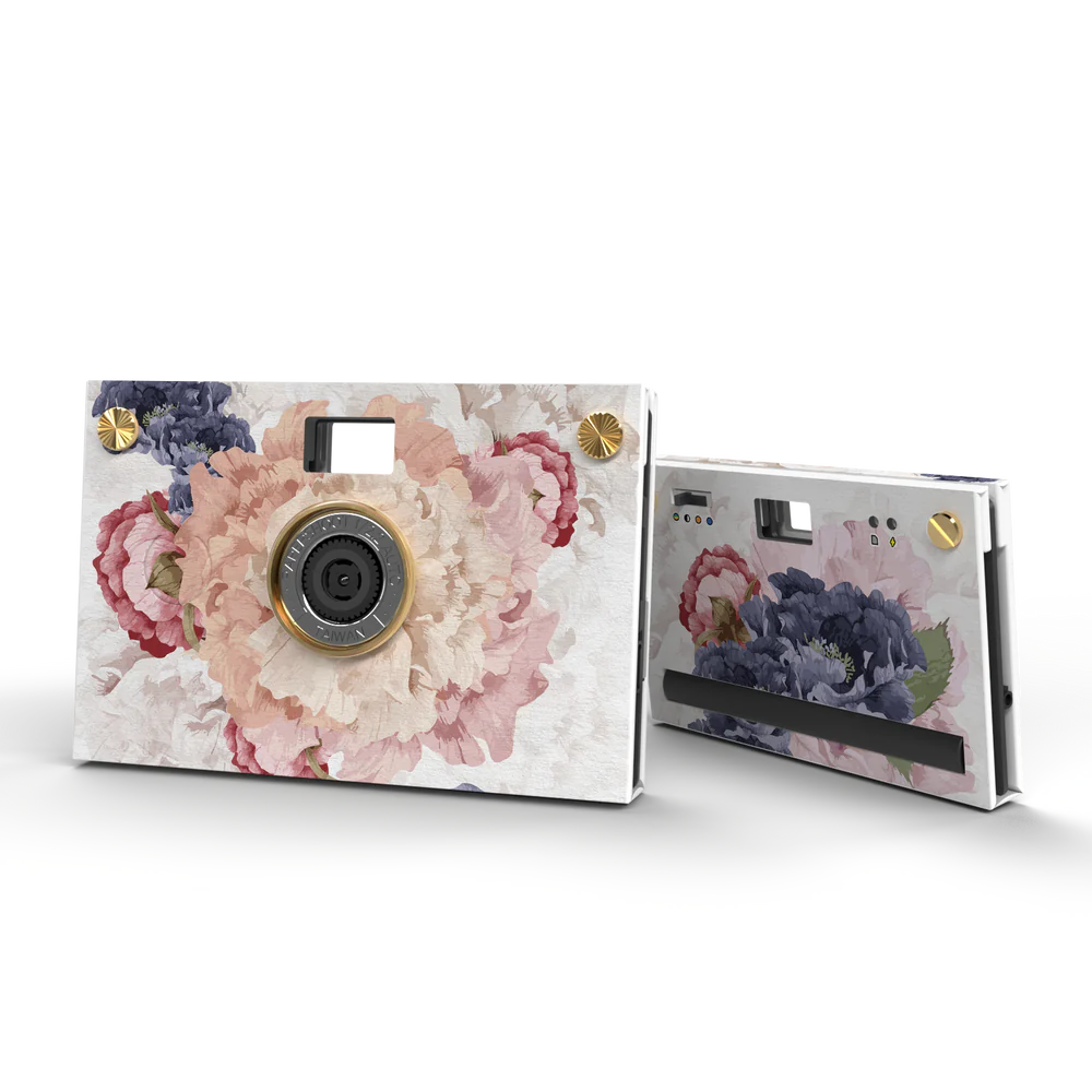 Set appareil photo (coque incluse) - Fleurs d'été - Pivoine